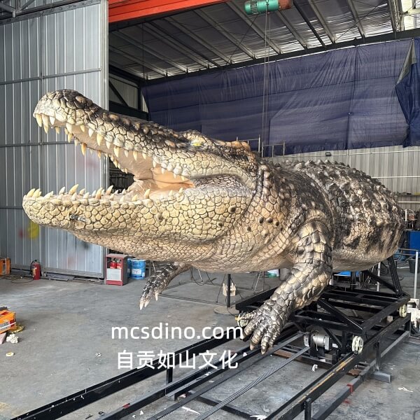 3.6m Giant Animatronic Crocodile Bust-MAC005B