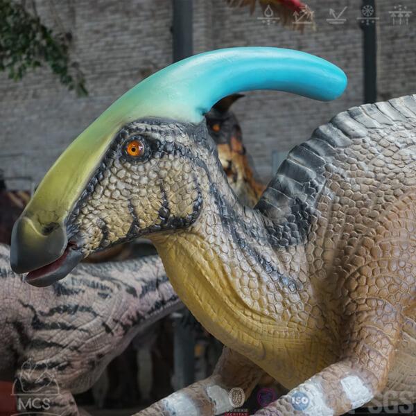 MCSDINO Animatronic Dinosaur Jurassic Parasaurolophus Animatronic Dinosaur Model-MCSP004