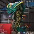 Cargar la imagen en la vista de la galería, MCSDINO Bespoke Animatronics Halloween Giant Snake Prop Striking Serpent Basilisks Model-CUS012
