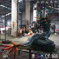 Cargar la imagen en la vista de la galería, MCSDINO Bespoke Animatronics Halloween Giant Snake Prop Striking Serpent Basilisks Model-CUS012
