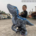 Load image into Gallery viewer, MCSDINO Creature Suits Riding A Raptor Kids Dinosaur Costume-DCRP724
