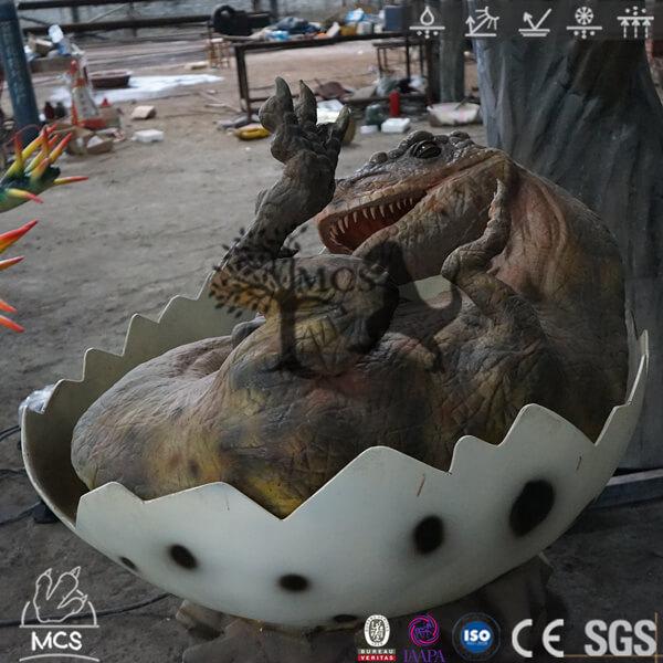 Custom Dino T-Rex Hatching Egg Prop For Park