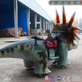 Load image into Gallery viewer, MCSDINO Ride And Scooter Dinosaur Scooter Styracosaurus Dino Ride-RD020
