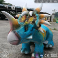 Load image into Gallery viewer, MCSDINO Ride And Scooter Dinosaur Scooter Styracosaurus Dino Ride-RD020
