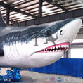 Load image into Gallery viewer, MCSDINO Robotic Animals Scary Large Robotic White Shark Model
